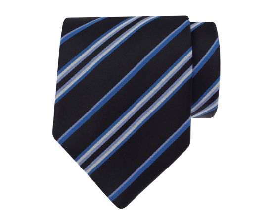 Zwarte stropdas met strepen