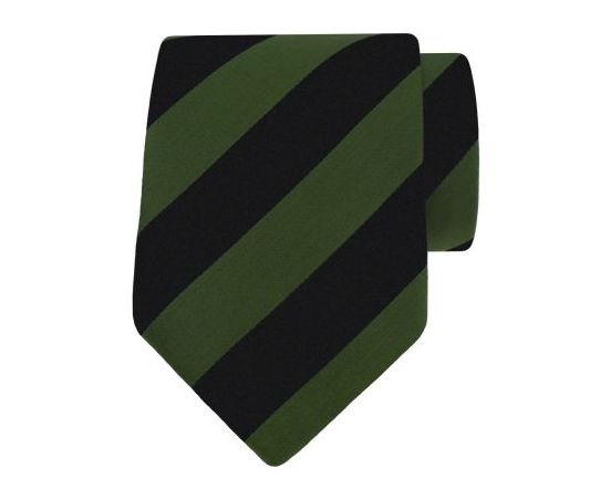Zwarte stropdas met groene strepen