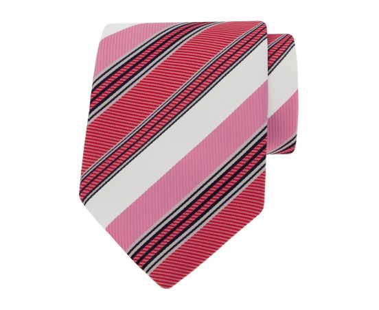 Wit/rood/roze stropdas
