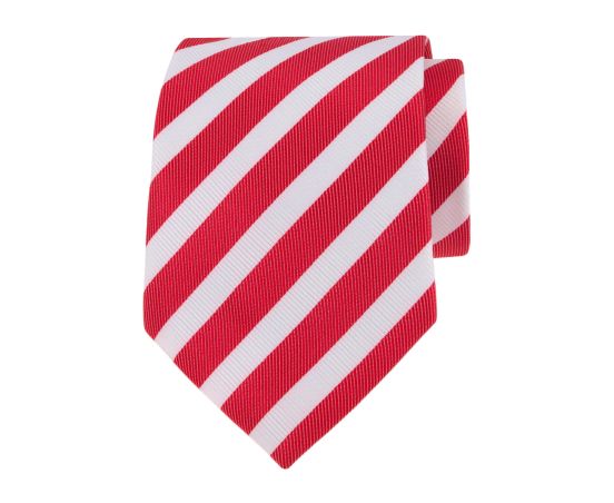 Rode stropdas met witte strepen