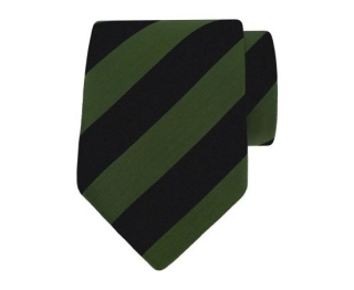 Zwart/groene stropdas