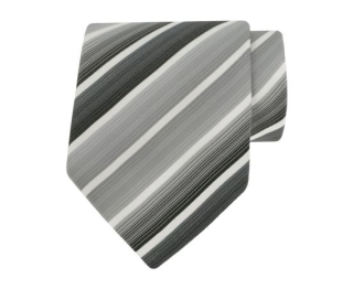 Zilver/grijze stropdas