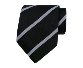 Zwart/witte stropdas
