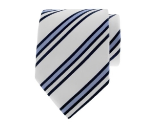 Witte stropdas met strepen
