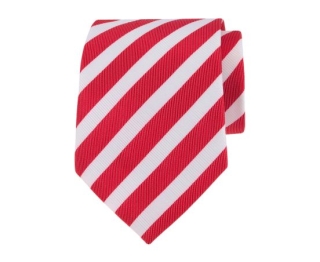 Rode/witte stropdas
