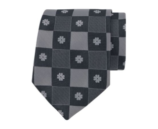 Grijs/zilveren stropdas