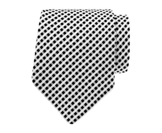 Zwart/witte stropdas